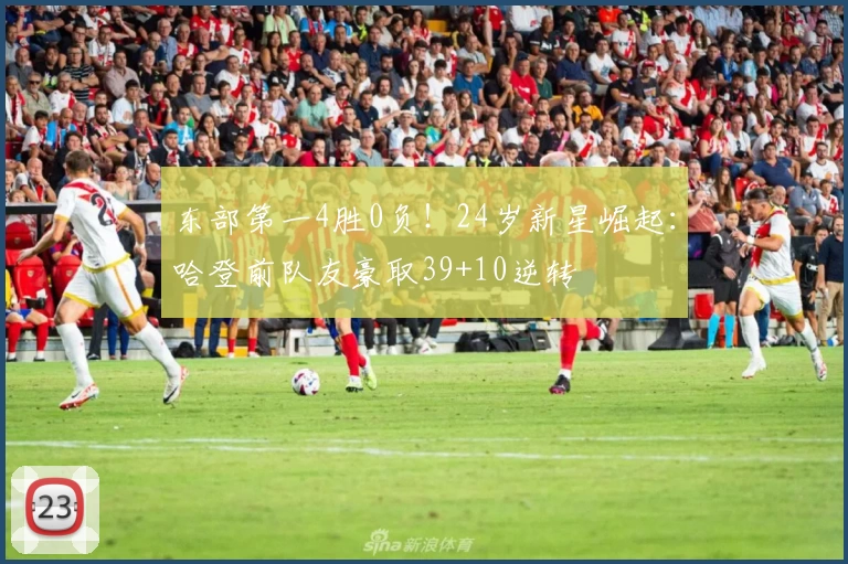 东部第一4胜0负！24岁新星崛起：哈登前队友豪取39+10逆转